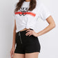 Zip Up High Rise Cheeky Shorts